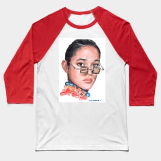 Woman-Portrait Baseball T-Shirt